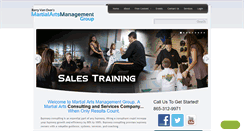 Desktop Screenshot of martialartsmanagementgroup.com